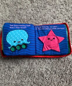 ToBe ReadyForLife Stimulating Baby Books 0-6 Months and 6-12 Months Infants | Crinkle Books for Babies Makes Great Toys Gift for 1 Year Old | Soft Cloth Animals Baby Books for Baby Gift Blue 38 81dlJFeTWBL