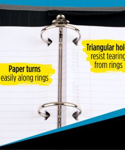 Five Star Loose Leaf Paper, 3 Pack, Notebook Paper, Wide Ruled Filler Paper, Reinforced, 8 x 10.5, 100 Sheets per Pack (38033) 12 81dmnMw6B L