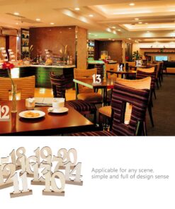ROSENICE 20pcs 1-20 Wooden Wedding Table Number Holders 27 81dncdjBhwL