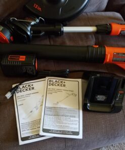 BLACK+DECKER 40V Max Cordless Sweeper & String Trimmer Combo Kit (LCC340C) 20V Sweeper & String Trimmer Combo Kit 34 81dpASvOqML 1
