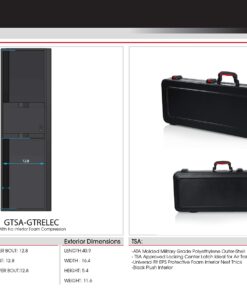 Gator Cases Molded Flight Case For Strat/Tele Style Electric Guitars With TSA Approved Locking Latch (GTSA-GTRELEC) 40 81dqA5yf9QL