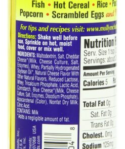 Molly McButter Fat Free Sprinkles, Cheese Flavor, 2 Ounce (Pack of 12) 9 81dqQShoWDL