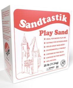 Sandtastik Sparkling White Play Sand, 25 lb (11.3 kg) - Fill Sandboxes, Sand Trays, Sensory Tables, Water Tables! Scoop, Mold & Pour This Premium Non-Toxic Sand 25-Pound 31 81dt18I5BkL