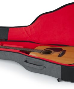 Gator Cases Transit Series Acoustic Guitar Gig Bag; Grey Exterior (GT-ACOUSTIC-GRY) 21 81dta7l2XwL