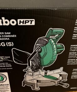 Metabo HPT | Compound Miter Saw | 10-Inch | Single Bevel | 15-Amp Motor | 0-52° Miter Angle Range | 0-45° Bevel Range | Large Table | 10" 24T TCT Miter Saw Blade | C10FCGS C10FCGS Only 32 81dvIghQglL