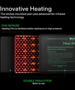 VIVOSUN 10"x 20.75" Seedling Heat Mat and Digital Thermostat Combo Set, UL & MET-Certified Warm Hydroponic Heating Pad for Germination, Indoor Gardening, Greenhouse 10"x20.75" 27 81dwk5LGIlL