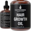 Hair Growth Serum For Hair Thickening + Moisturizing. Vegan Hair Growth Oil Scalp Treatment For Women, Men with Dry, Frizzy, Weak Hair and Hair Loss. Peppermint, Wild Black Castor Oil, Unscented 1oz 1.01 Fl Oz (Pack of 1) 81 81dwq1sqUVL