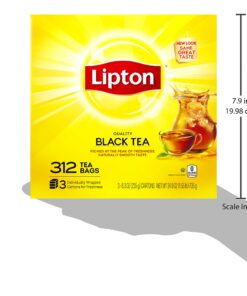 Lipton Tea Bags, Black Tea, Iced or Hot Tea, Can Support Heart Health, 312 Tea Bags 33 81dyN3keBHL
