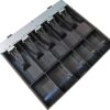 APG Vasario Series Cash Drawer Replacement Tray | Plastic Molded Till for Cash Register| 5 Bill/ 5 Coin Compartments | 14.2" x 2.35" x 12.05" | VPK-15B-2A-BX 19 81dz9gyXQxL