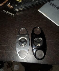 Alaska Bear® Cigar Cutter Stainless Steel Guillotine Double Cut Blade in Black Gift Pouch 36 81dztR6wwAL