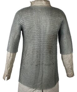Medieval Renaissance Haubergeon Replica Warrior Chainmail Armor Long Shirt XL 15 81e 7wSR6eL
