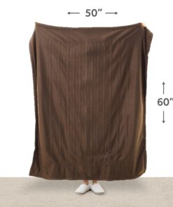 Sunbeam Royal Ultra Walnut Heated Personal Throw / Blanket, Cozy-Warm, Adjustable Heat Settings 26 81e Ri36KWL
