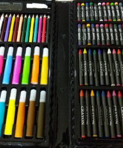 Darice 120-Piece Deluxe Art Set – Art Supplies for Drawing, Painting and More in a Plastic Case - Makes a Great Gift for Children and Adults 33 81e kF7mWXL