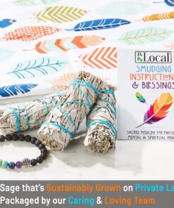 JL Local White Sage Smudge Sticks Bundles Gift Set - California Sage - Smudging & Cleansing Wands (3 Pack) 3 Pack 22 81e0zcognCL 1