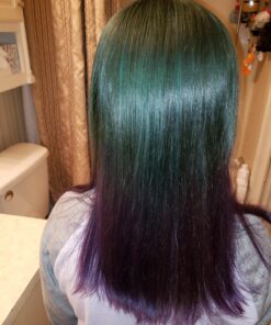 MANIC PANIC Atomic Turquoise Hair Dye - Classic High Voltage - Semi Permanent Bright Neon Aqua Blue Hair Color With Green Undertones - Vegan, PPD & Ammonia Free (4oz) 41 81e39L0a EL