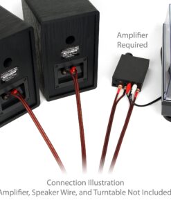 Micca MB42 Bookshelf Speakers for Home Theater Surround Sound, Stereo, and Passive Near Field Monitor, 2-Way (Black, Pair) Black MB42 Standard Bookshelf Speakers 34 81e3fBLaMaL