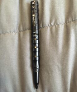 Smith & Wesson SWPENMP2BK 5.8in Aircraft Aluminum Refillable Tactical Screw Cap Pen for Outdoor, Survival, Camping and EDC 49 81e43f0jFAL