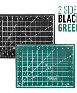 U.S. Art Supply 9" x 12" Green/Black Professional Self Healing 5-Ply Double Sided Durable Non-Slip Cutting Mat Great for Scrapbooking, Quilting, Sewing and all Arts & Crafts Projects 1 12 81e4ZGEptQL