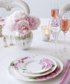 Alternative view of Royal Albert - 40001557 Royal Albert Friendship Collection 10" Dinner Plate, Mostly White with Mulitcolored 10" Romantic