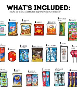 COLLEGEBOX Snack Box (50 Count) Valentines Variety Pack Care Package Gift Basket Adult Kid Guy Girl Women Men Birthday College Student Office School 25 81e4jlw0svL 1