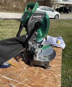 Metabo HPT | Compound Miter Saw | 10-Inch | Single Bevel | 15-Amp Motor | 0-52° Miter Angle Range | 0-45° Bevel Range | Large Table | 10" 24T TCT Miter Saw Blade | C10FCGS C10FCGS Only 42 81e5rnLWZZL