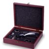 Wine Opener Set with Wine Stoppers, Drip Ring, Foil Cutter and Extra Corkscrew – Premium 6-Piece Gift Set in Elegant Cherry Wood Case 24 81e5sPmY1eL