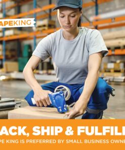 Tape King Clear Packing Tape - 60 Yards Per Roll (6 Refill Rolls) - 2 Inch Wide Stronger 2.7mil, Heavy Duty Sealing Adhesive Industrial Depot Tapes for Moving Packaging Shipping, Office & Storage 6 Rolls / 2" Wide 27 81e8OqajgBS