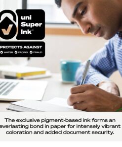 Uniball Vision Rollerball Pens, Blue Pens Pack of 12, Fine Point Pens with 0.7mm Medium Blue Ink, Ink Black Pen, Pens Fine Point Smooth Writing Pens, Bulk Pens, and Office Supplies 10 81e9Bk1MRhL