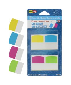 Alternative view of Redi-Tag Write-On Removable Index Tabs, 1-1/16 x 1-1/4 Inches, 48 Tabs per Pack, 4 Assorted Colors, 1-Pack (33148) (RTG33148) 48 Count (Pack of 1)