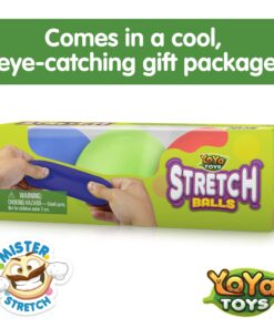 YoYa Toys Pull, Stretch and Squeeze Stress Balls - 3 Balls, Elastic Sensory Balls for Stress and Anxiety Relief, Autism and Special Needs Toys, Calming Fidgets for Kids and Adults, Ideal for Classroom Stretch Pack of 3 30 81eAFvyeDqL