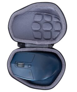 Alternative view of co2CREA Hard Travel Case Replacment for Logitech MX Master 2S / MX Master 3 Wireless Mouse (Black Case + Inside Grey) Black Case+Inside Grey Case for Master 2S/3