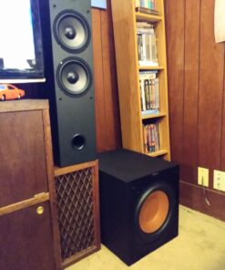 Klipsch R-12SW Powerful Deep Bass Front Firing 12" Copper-Spun Driver 400W Digital Power Subwoofer 14" X 18.5" X 16" 36 81eBcA3LVLL