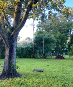 Pellor Wood Tree Swing Seat,Indoor Outdoor Rope Wooden Swing Set for Children Adult Kids 17.7x7.9x0.6 inch Burlywood 30 81eCU8aGzEL