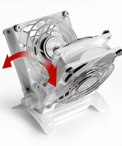 Thermaltake Mobile Fan III Portable Desk Fan with Directional Fan Swivel, Compact Design, and Mini-USB to USB Retractable Cable Cooling AF0065 White 8cm 11 81eCacnLPyL