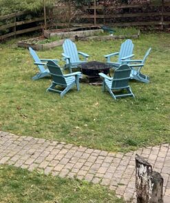 Sunnydaze 40-Inch Round Steel Fire Pit Table with Durable Spark Screen and Poker - Portable Design - Black - Diamond Weave 26 81eEj8DrbWL