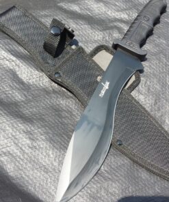 Survivor HK-717 Outdoor Fixed Blade Knife, Black Bowie Blade, Black Handle, 15-Inch Overall 16 81eFsIGae7L