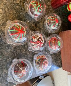 BAKER DEPOT 6 Holes Hot Chocolate Bomb Mold Dome Silicone Mould For Chocolate Cake Jelly Pudding Handmade Soap Round Shape Circle Cake Moulds Dia: 2 1/2 inches, Set of 2 31 81eGaOTaVcL