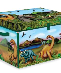Alternative view of ZipBin Large Dinosaur Transforming Toy Box With 2 Dinosaurs, 13.25 x 11.75 x 8 Inches Of Storage For Up To 160 Dinosaurs And Over 5 Sq Feet Of Playmat Space