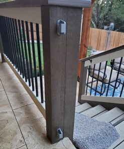 Perma Child Safety Indoor/Outdoor Retractable Baby Gate 33" Tall, Extends to 71" Wide, Gray Gray V1 33" Tall x 71" Wide 50 81eHOSpEUZL