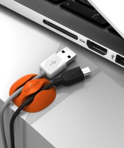 iGotTech Cable Clips and Cord Management System 6 Pack of Dual Slotted Adhesive Desktop Cable Organizers | Phone & Computer Wire Holder (Multicolor) Multicolored 30 81eHaVh1DDL 1