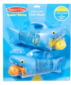 Melissa & Doug Sunny Patch Spark Shark Fish Hunt Pool Game With 2 Nets and 6 Fish to Catch For 8 years 14 81eICT980UL