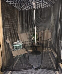 Best Choice Products 9ft Adjustable Mosquito Net for Umbrellas 7.5-11ft, Bug Screen Patio Umbrella Accessory for Outdoor Market Offset Cantilever w/Polyester Mesh Net, Zipper Door, Fillable Base 42 81eIUanhj6L