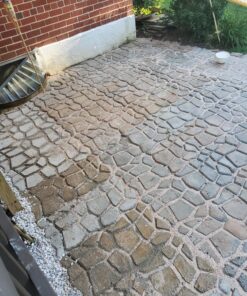 Walk Maker, Pathmate Stone Moldings Paving Pavement Concrete Molds Stepping Stone Paver Walk Way Mold for Patio, Lawn & Garden(Big Size:16.9 x 16.9 x 1.6 inch) Big Size:16.9 x 16.9 x 1.6 inch 35 81eJ5SHwzyL