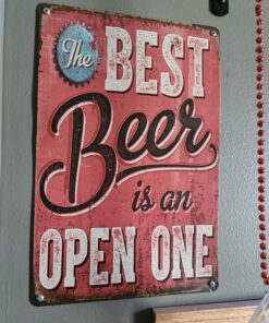 ERLOOD Best Beer Vintage Funny Home Decor Tin Sign Retro Metal Bar Pub Poster 8 x 12 23 81eKCy2L QL