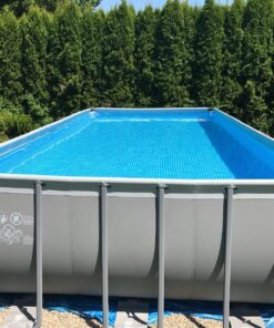 Intex 24ft X 12ft X 52in Ultra Frame Rectangular Pool Set with Sand Filter Pump, Ladder, Ground Cloth & Pool Cover 24ft X 12ft X 52 57 81eKNqe8d2L 2
