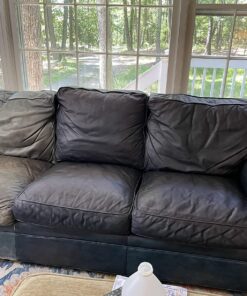 The Original Leather Recoloring Balm by Furniture Clinic - 16 Color Options - Leather Repair Kit for Furniture - Restore Couches, Car Seats, Clothing - Non-Toxic Leather Repair Cream (Navy Blue) Navy Blue 38 81eNXUEkUrL