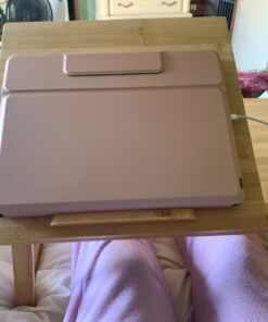 BIRDROCK HOME Bamboo Laptop Bed Tray with Multi-Position Adjustable Tilt Surface | Storage Drawer | Fits Laptops Up to 15" | Tablets Up to 9.6" | Natural | Work from Home | Computer Lap Tray 45 81eNnbbaa0L