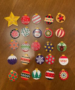 Melissa & Doug Countdown to Christmas Wooden Advent Calendar - Magnetic Tree, 25 Magnets , Orange Santa 68 81eO01ssRL