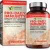 Vitamin Bounty Pro-Daily Immunity Probiotic - 10 Billion CFU Blend, Zinc & Vitamin C for Digestive Health, Immune Support Prebioitcs and Probiotics for Women and Men - 60 Capsules 1 46 81ePHPr UwL