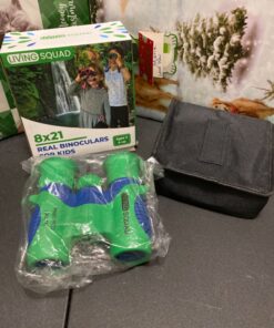 Binoculars for Kids 8x21 High-Resolution - Kids Binoculars Gift Set for Boys & Girls, Shockproof & Compact for Bird Watching, Travel, Hiking, Camping, Hunting, Children Outdoor Gear Green/Blue 50 81ePRCVhCLL 2